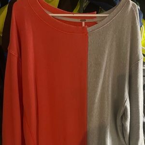 Free people asymmetrical sweatshirt women’s size small